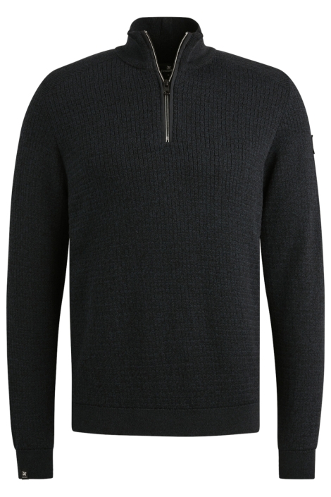 Vanguard half zip collar cotton mouline